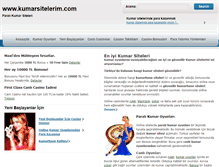 Tablet Screenshot of kumarsitelerim.com